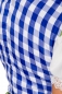 Preview: Dirndline Traditionelles Minidirndl blau grün weiss