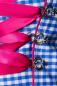 Preview: Dirndline Traditionelles Karodirndl Pink/Blau/Weiss