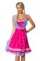 Preview: Dirndline Traditionelles Karodirndl Pink/Blau/Weiss