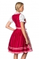 Preview: Dirndline Premium Dirndl mit Stickereien Rosa/Rot