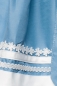 Preview: Romantisches Dirndl mit Blümchen in weiß/blau