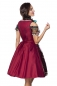 Preview: Dirndline Dirndl inkl. Spitzenbluse Rot/Schwarz