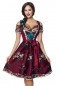 Preview: Dirndline Dirndl inkl. Spitzenbluse Rot/Schwarz