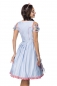 Preview: Dirndline Romantisches Dirndl inkl. Spitzenbluse Blau