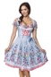 Preview: Dirndline Romantisches Dirndl inkl. Spitzenbluse Blau