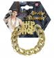 Preview: Goldenes Hip Hop Armband mit Schriftzug