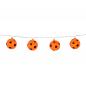 Preview: LED Lichterkette Fussball Orange 140cm 