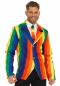 Preview: Regenbogenjacke für Männer mit Regenbogen Schlips