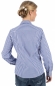 Preview: OS Trachten Damen Trachtenbluse Langarm Krempelarm mit Stick Blau