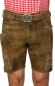 Preview: Stockerpoint Lederhose kurz incl. Gürtel CORBI3 havanna