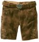 Preview: Stockerpoint Lederhose kurz incl. Gürtel CORBI3 havanna