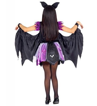 Fledermaus Kinderkostüm Kleid mit Tutu und Flügel, Ohren