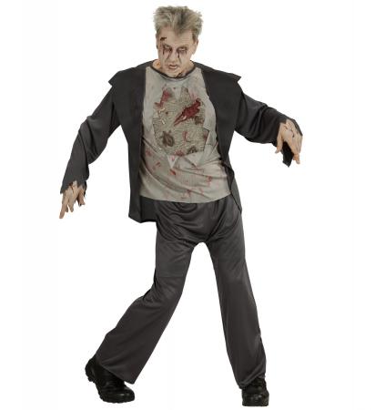 Zombie Banker mit Jacke mit zerrissenem T-Shirt, Hose