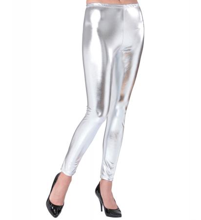 Silberne Leggings