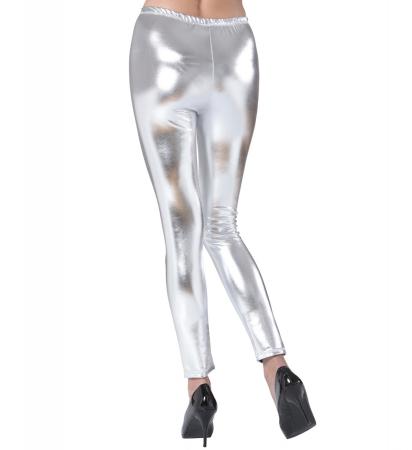 Silberne Leggings