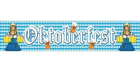 Folienbanner Oktoberfest 2.6m x 0.19m Glitzer