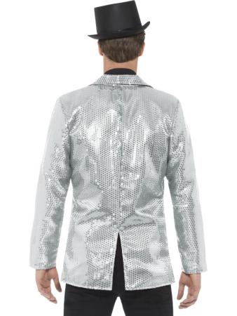 Pailletten Jacke Jacket in Silber