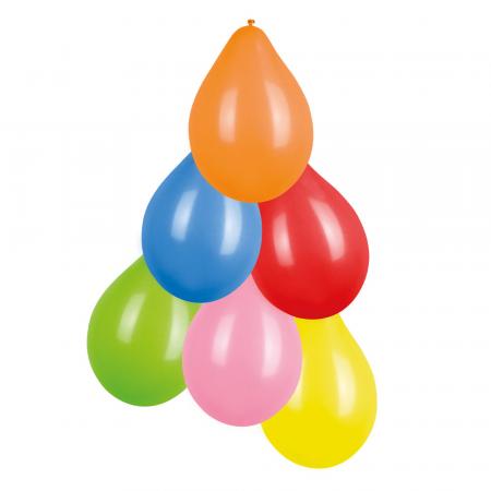 50 Ballons Latex Ballons 6 Farben sortiert Ø 23 cm