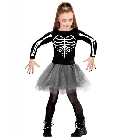 Skeleton Tänzerin Kleid mit Tutu