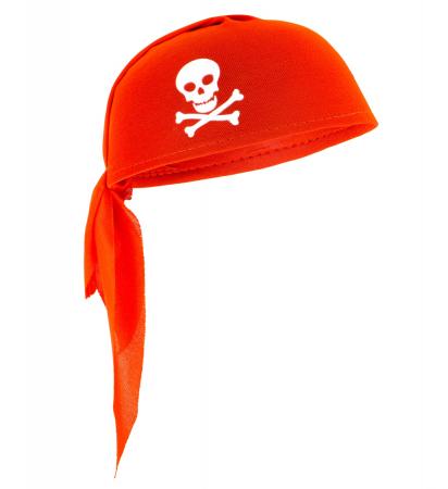 Piraten Kappe Bandana Rot