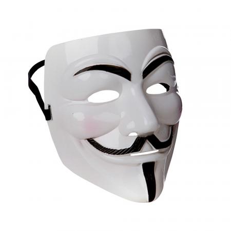 Anonymous Maske Vendetta in Weiss