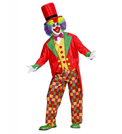 Super Clown mit Frack, Weste, Fliege, Hose, Hut