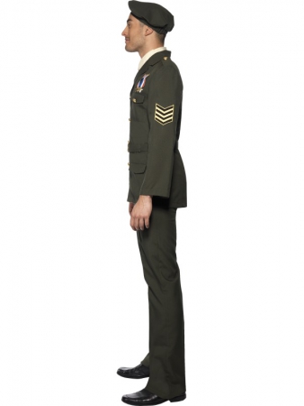 Armee Offizier Kostüm Uniform grün