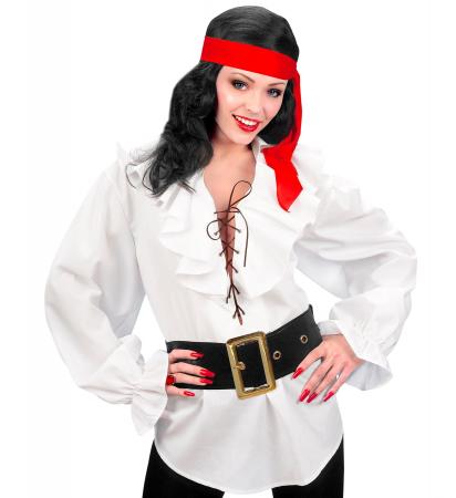 Piraten - Renaissance Bluse Weiss mit Rüschen