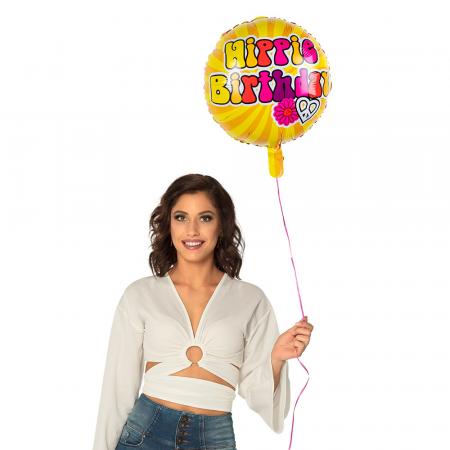 Hippie Birthday Folienballon 45cm