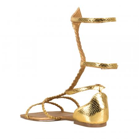 Goldene Griechen Sandalen Gr. 37