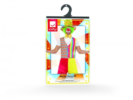 Clown Set mit Weste, Hut & Fliege