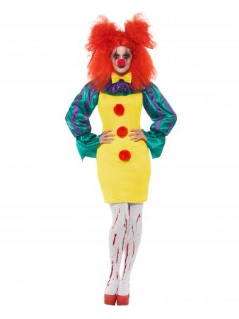 Klassisches Horror Clown Lady Kostüm