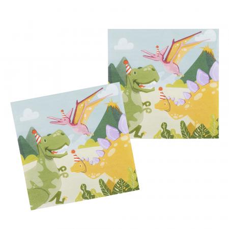 12 Papierservietten Dino Party 33 x 33 cm