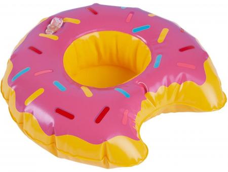 Aufblasbarer Donut Getränkehalter 3 Stück 20cm