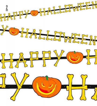 Happy Halloween Girlande 2m