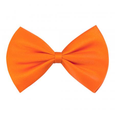 Fliege aus Satin Stoff in Orange