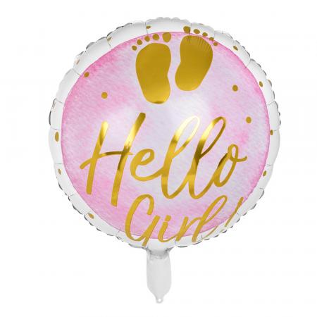 Folienballon Hello Girl! Ø 45cm