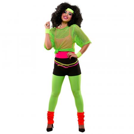 80er Neon Hot Pants Shorts in Neon Gelb