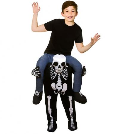 Carry Me Kinder Skelett Skeleton Huckepack Kostüm