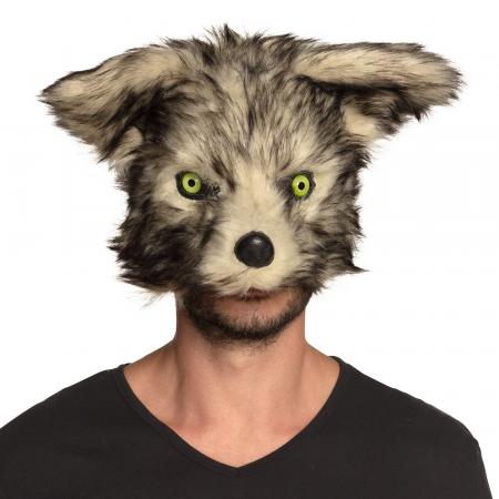 Plüsch-Halbmaske Werwolf