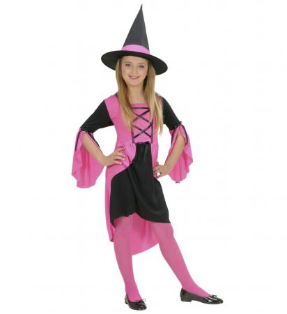 Pinkie Hexe mit Kleid und Hut