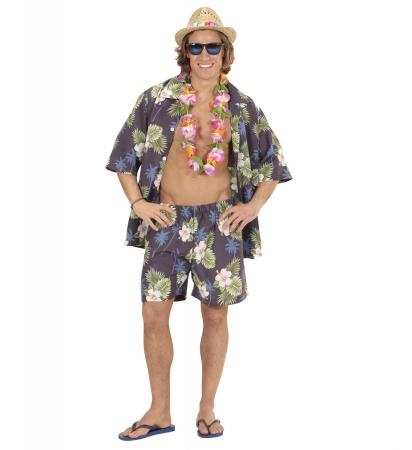 Hawaianer Kostüm mit Shorts und Hemd