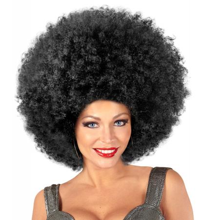 Violette Riesen Afro PerückeMaxi Afro Perücke Jimmy Schwarz