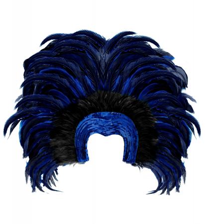 Samba Federkopfschmuck Blau