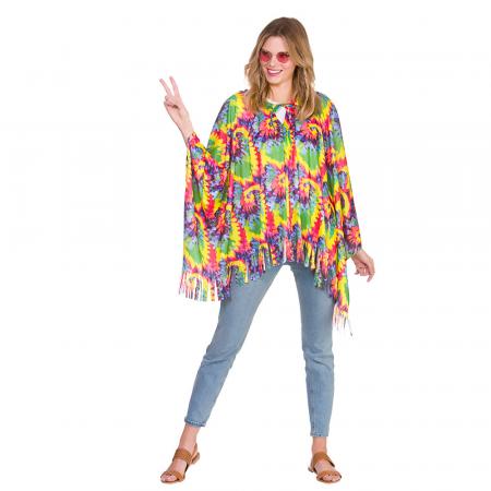 Hippie Batik Poncho Einheitsgrösse