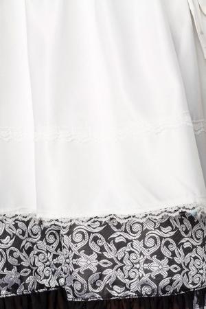 Dirndline Premium Dirndl mit Bluse Silber/Weiss/Schwarz