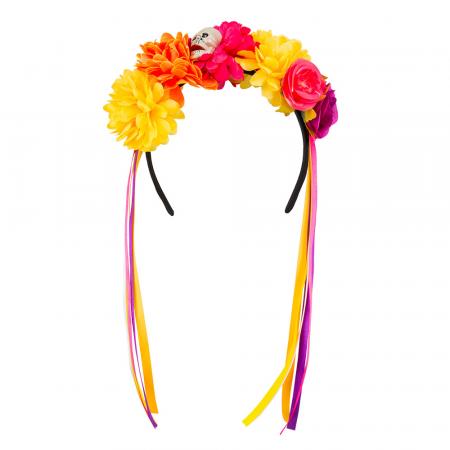 Tiara La Pelona bunt Day of the Dead