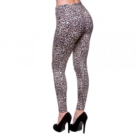 80er Jahre Leggings Leopard Look