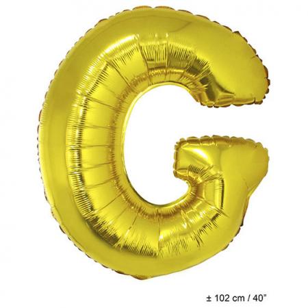 Folienballon Buchstabe G Gold 102cm Riesenballon