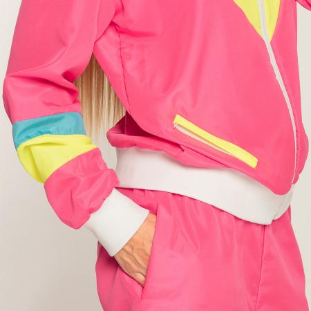 Retro Jogginganzug für Damen 80er Bad Taste Neonpink